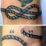 A rope on right wrist June 26, 2013