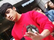 Zayn wearing an Ottawa shirt.