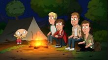 The campfire scene