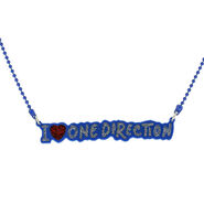 A necklace with the words "I <3 ONE DIRECTION"