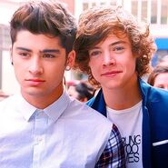 Zayn and Harry together.