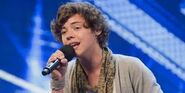 Harry in the X-Factor audition.