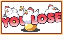 Player loss screen.
