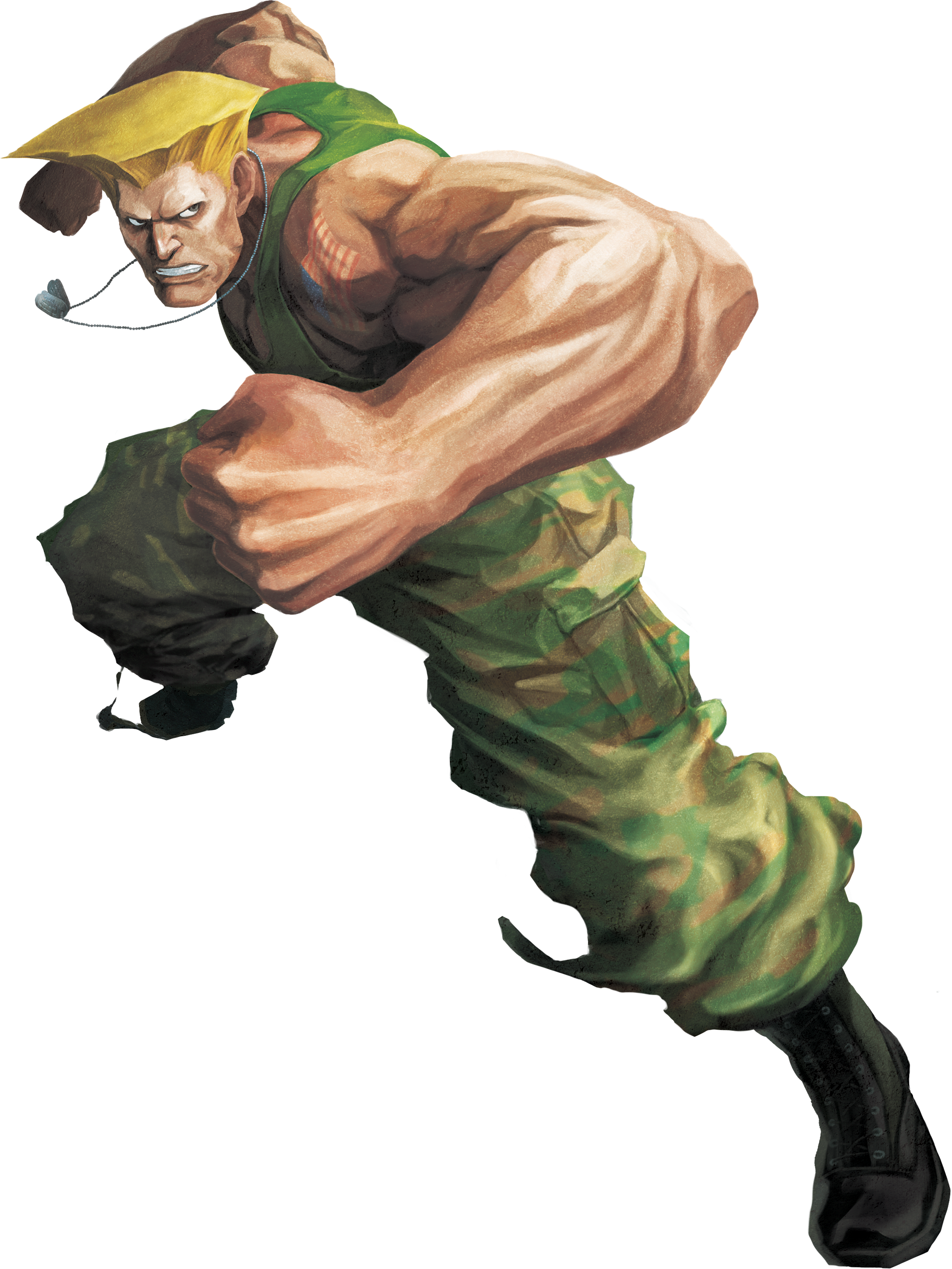 Guile and paul phoenix in street fighter and tekken