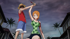 Ruffy atura Nami