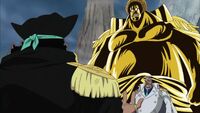 Garp i Sengoku vs Barbanegra