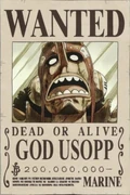 Cartell de cerca i captura de l'Usopp