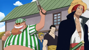 Shanks al poble d'en Ruffy