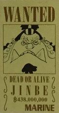 Cartell de cerca i captura d'en Jinbe