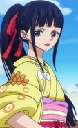 Kikunojou z kucykiem.