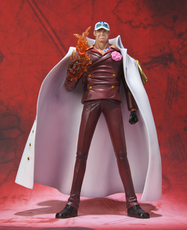 "Akainu" Sakazuki<span style="font-weight: normal"> (<span class="t_nihongo_kanji" lang="ja">"赤犬" サカズキ</span><span class="t_nihongo_comma">,</span> <i><span class="t_nihongo_romaji">" Aka Inu" Sakazuki</span></i><span class="t_nihongo_help"><sup><!--IWLINK'" 6--></sup></span>)</span>