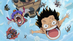 The Impel Down escapees arrive.