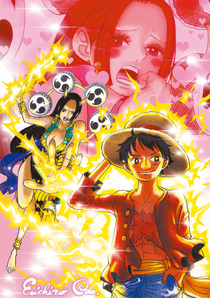 One Piece Magazine Cover Luffy Anime Adaptation HD by Amanomoon on