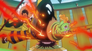 Leo and Sai attack Charlos