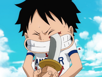 Luffy Stabs Himself