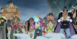 Whitebeard Pirates Rally to Protect Luffy
