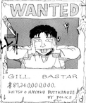 Gill Bastar's Wanted Poster