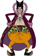 Grafika koncepcyjna Foxy'ego z anime.