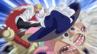 Sanji attaque Bobbin