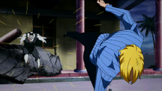 Sanji derrotado a Kuroobi