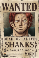 Shanks Wanted Poster