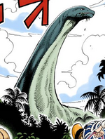 Brontosaurus in the Digitally Colored Manga