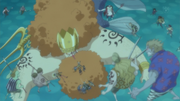 Brook, Neptune, Usopp, and Zoro Captured by the New Fishman Pirates