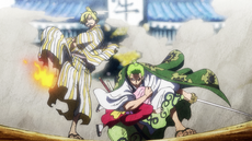 Sanji y Zoro salvan a Toko