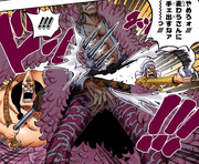 Abdullah y Jet atacan a Doflamingo