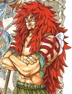 Schemat kolorów Calgary w mandze.