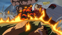 Akainu Defeats Curiel