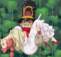 Thunder Soldier membawa mayat Scarlett ke Rebecca.