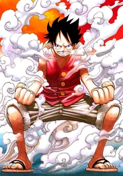 Luffy activando el Gear Second