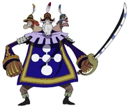 Grafika koncepcyjna Baskerville'a z anime.