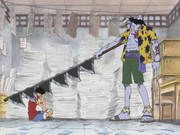 Arlong tries to kill Luffy