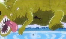 Sanji derrota um Bananawani.