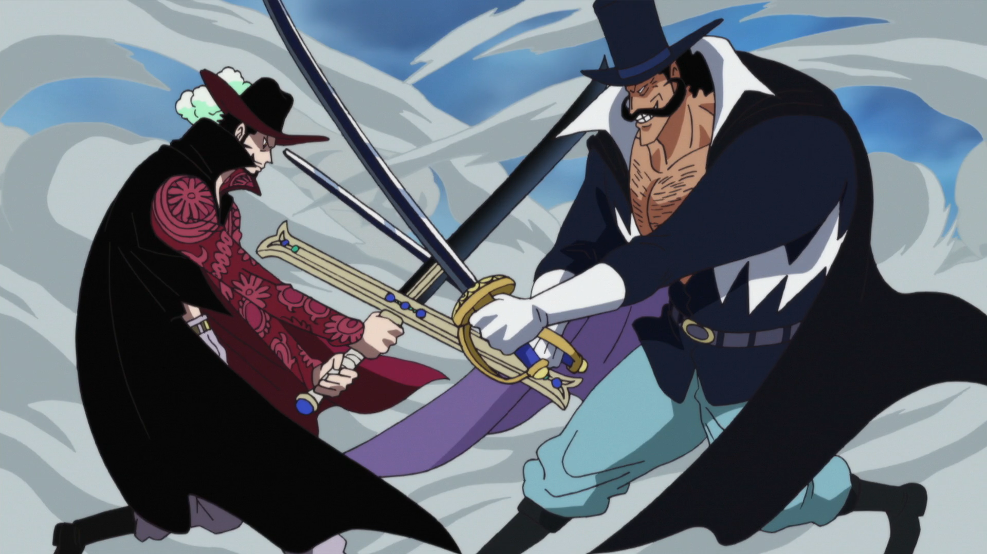 I have a question guys, In this scene 22 years ago we see Mihawk