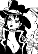 Strój Alvidy po obaleniu systemu siedmiu królewskich wojowników mórz.
