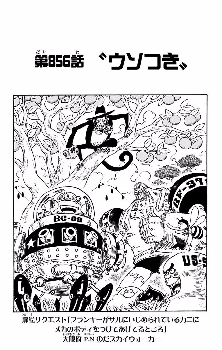 Chapitre 856 One Piece Encyclopedie Fandom