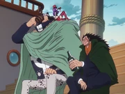 Dragon e Kuma conversam depois de se reencontrarem após um longo período.