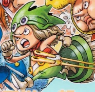 Schemat kolorów Leo w mandze.