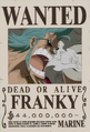 Franky's Wanted Poster