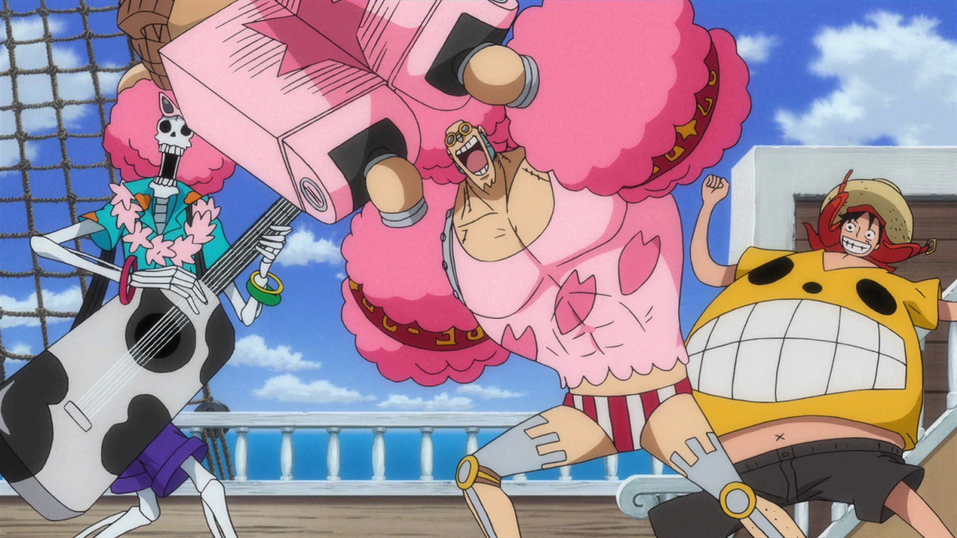 One Piece, Brook (One Piece), Chopper (Predator), Franky (One Piece), Jinbe  (One Piece), HD wallpaper