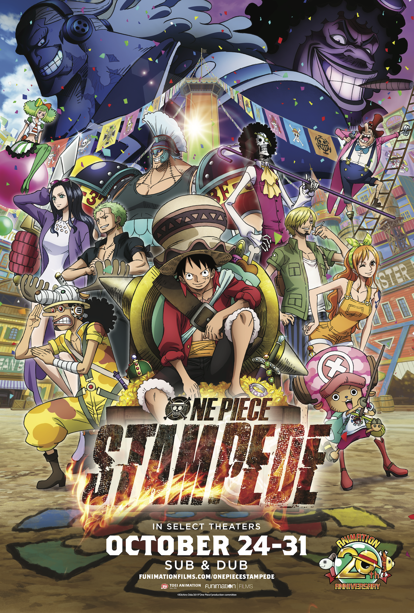 Moda dos Straw Hats em One Piece Film Gold por Eiichiro Oda