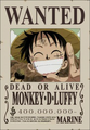 Antiguo cartel de Luffy