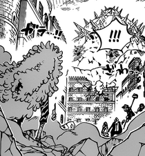 Doflamingo exploring the terrain