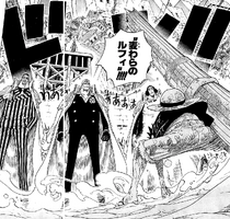 Luffy Confronts Admirals Manga