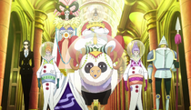 Why is absalom in the One Piece Film:Gold Movie?