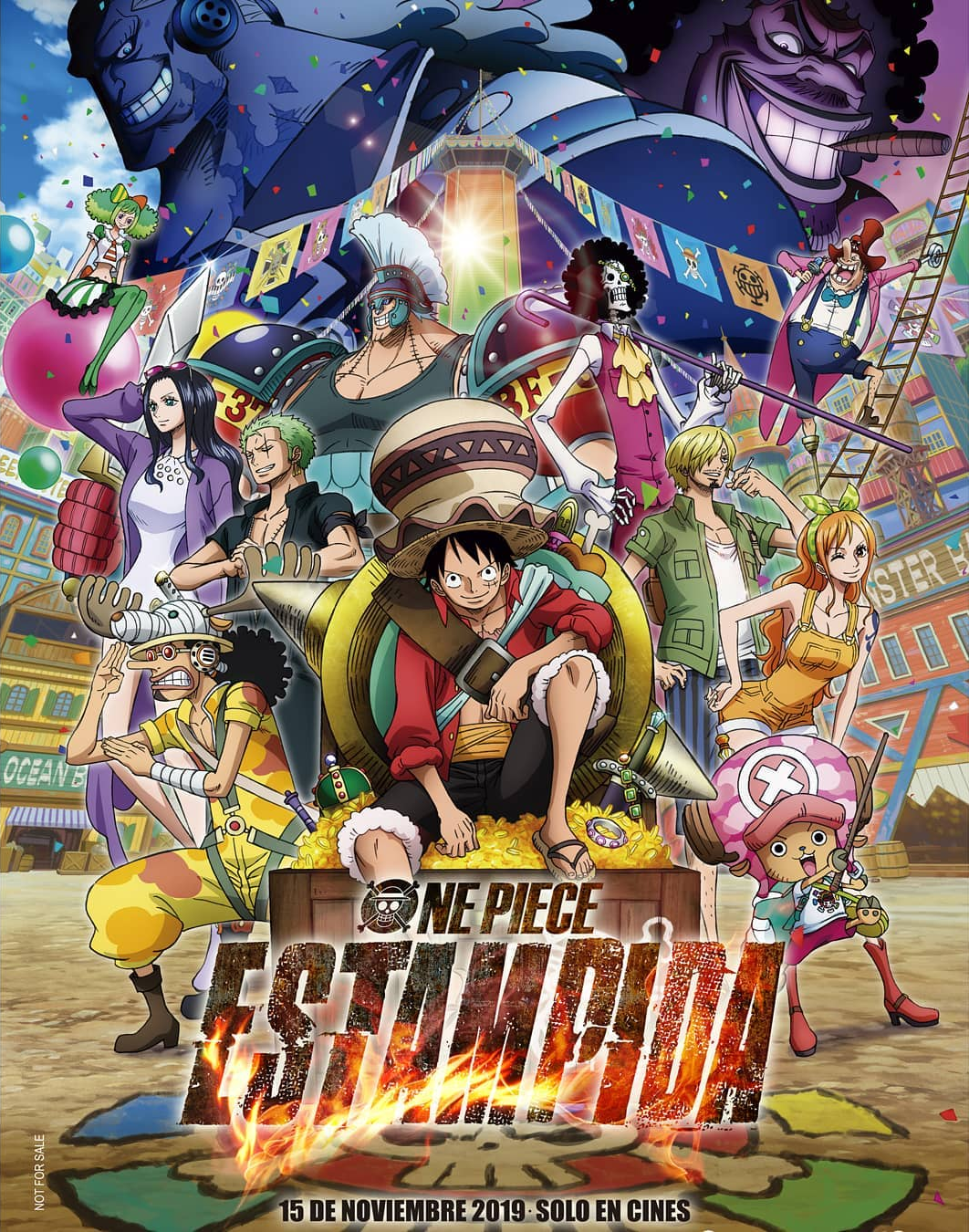 One Piece: Film Gold' - Design oficial de Lucci, Spandam, Sabo e Koala