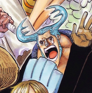 Nami w ciele Franky'ego.